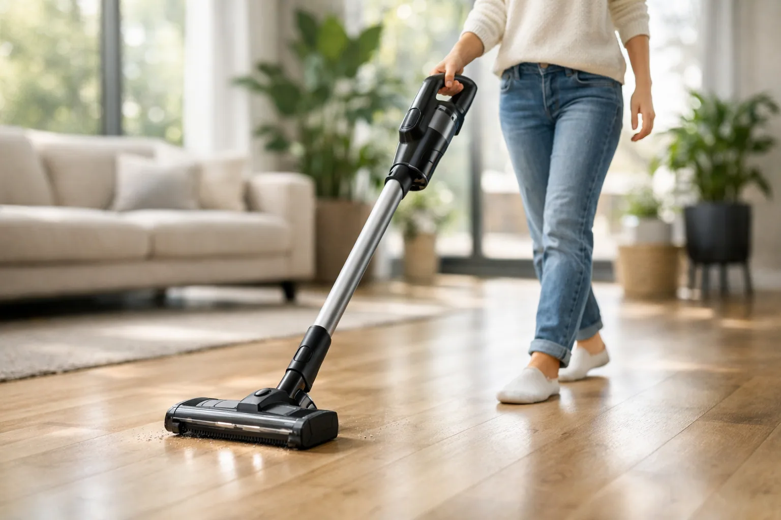 Dyson and Shark cordless stick vacuums side by side